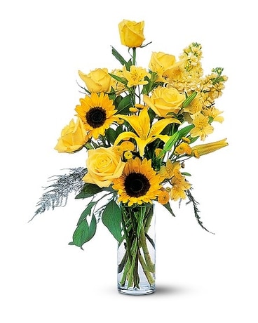 Blazing Sunshine Flower Arrangement