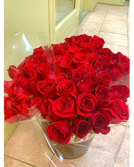 Roses (Any Color 1 Doz - Curbside Only) Flower Arrangement