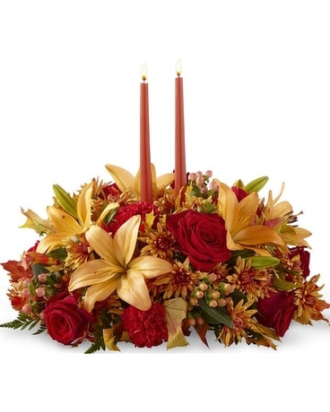 Autumn Table Flower Arrangement