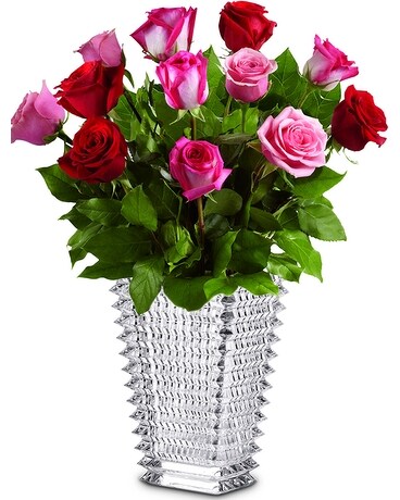 Figurine Rose En Cristal K9 Sur Base - Bouquet De Fleurs En Verre Cadeau Romantique Pour Femme, 6x5x7 Cm