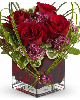 4 Roses size,  inches height and  inches wide.