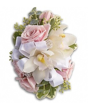 Dreamy Pink Wristlet Flower Arrangement