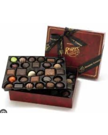 Rogers Chocolate Deluxe Assortment Flower Arrangement