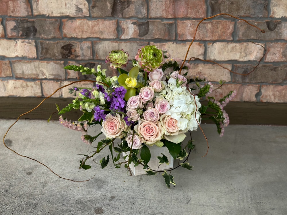 Aliso Box Garden Flower Arrangement