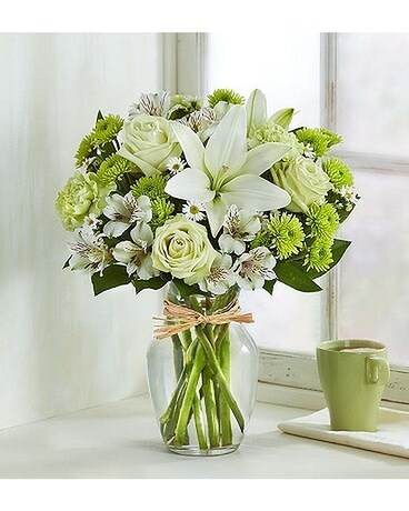 Serene Green Flower Arrangement