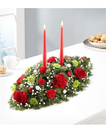 Tis The Season Centerpiece Flower Arrangement