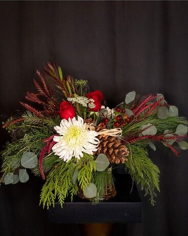 The Welty Winter Cone Flower Arrangement