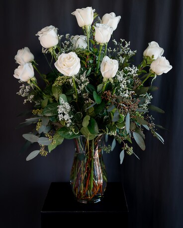 Executive White Rose Arrangement Flower Arrangement