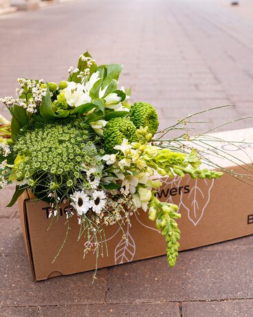 BouquetCrate Green Is Gold Flower Arrangement