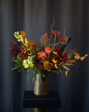 Liquid Amber Flower Arrangement