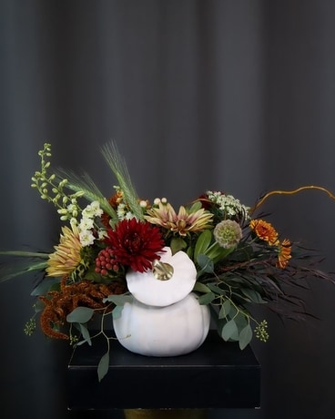 Pumpkin Moonshine Flower Arrangement