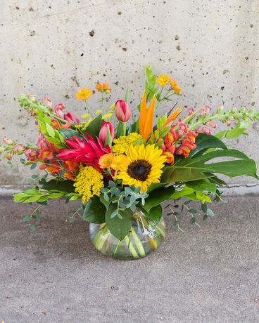 Tequila Sunrise Flower Arrangement