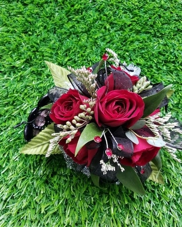 Custom Rose Corsage Flower Arrangement