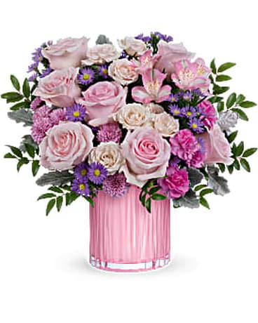 Rosey Pink Flower Arrangement
