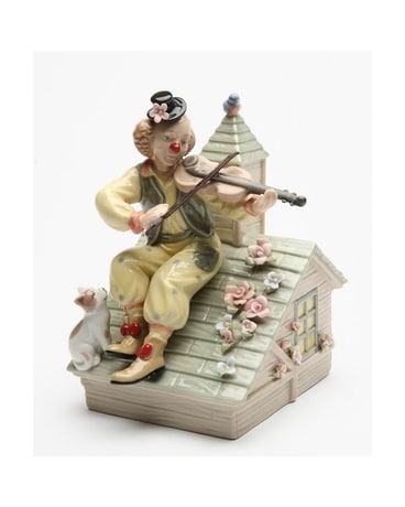 Clown Playing The Violin $58.50 Gifts