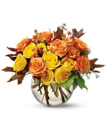 Spray Rose Harvest Flower Arrangement
