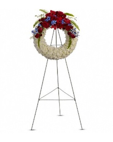 Reflections of Glory Wreath Flower Arrangement