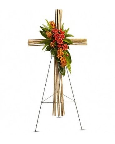 River Cane Cross Flower Arrangement