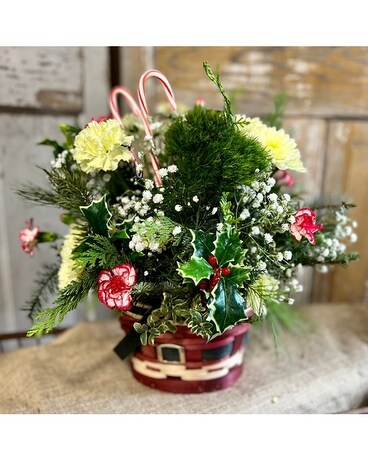 Pearson's Holly Jolly Santa Claus Flower Arrangement