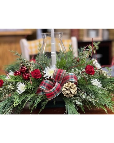 Pearson's Rock Me Like a Holiday Hurricane Flower Arrangement