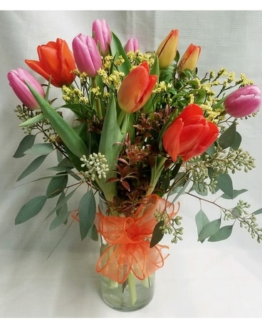 Assorted Tulips Flower Arrangement