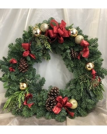 Christmas Wreath Flower Arrangement