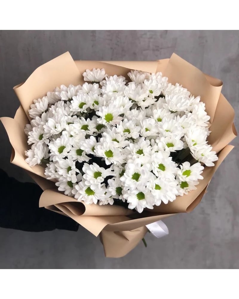 Pure White Daisy Wrapped Bouquet in Denver CO - A Blue Moon Floral