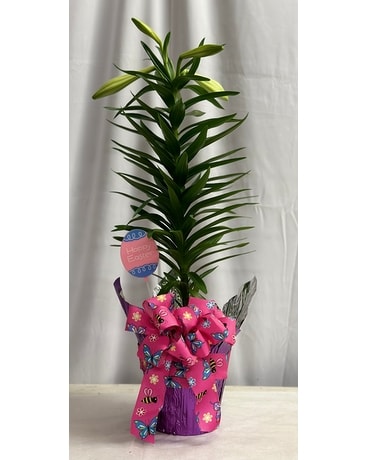 Easter Lily Flower Arrangement