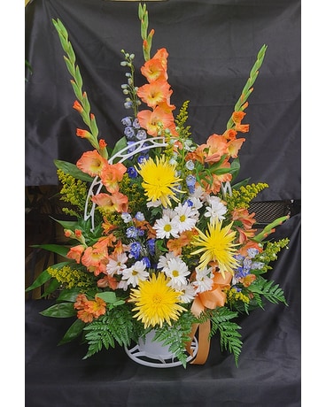 Sunkissed Skies Basket Arrangement