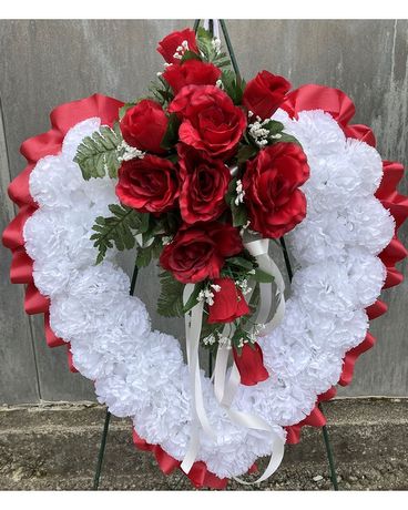 Silk Heart Wreath