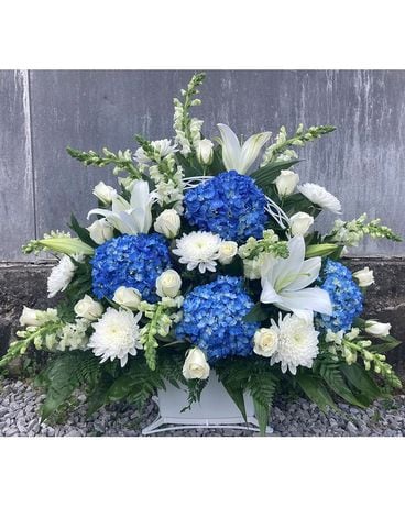 Winter Hues Sympathy Arrangement