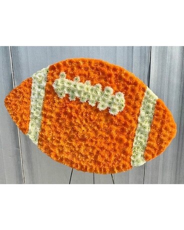 Custom Floral Football Design