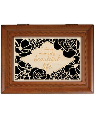 Beautiful Life Music Box Gold lettering Gifts