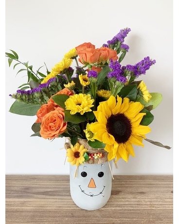 Scarecrow Smiles Flower Arrangement
