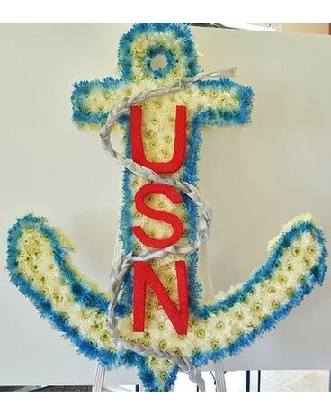 Anchor Floral Tribute Flower Arrangement