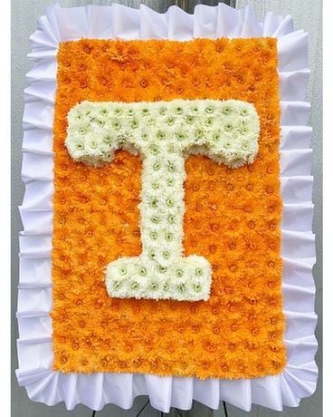 University of Tennessee Emblem Flower Arrangement