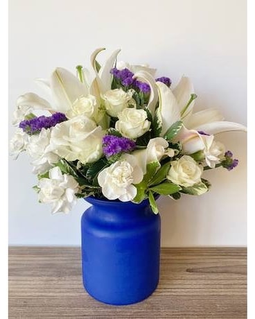 Sweet Sapphire Flower Arrangement