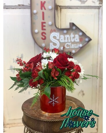 DIY Christmas Arrangement Flower Arrangement