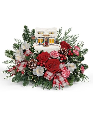 Thomas Kinkade's Festive Fudge Shoppe Bouquet Flower Arrangement