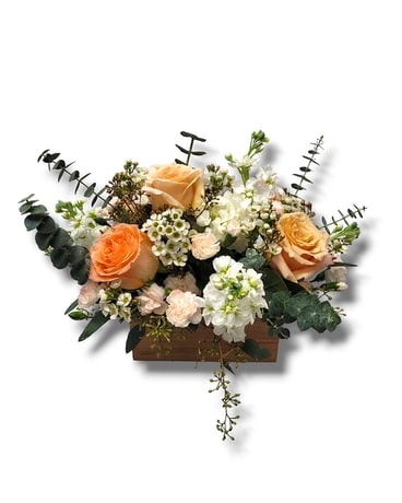 Summer Peach Flower Arrangement