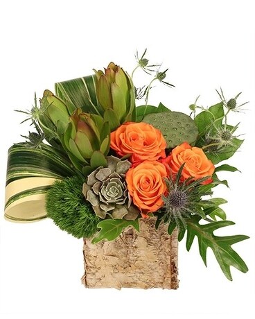 Naturally Aglow Flower Arrangement