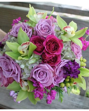 Merry Mauve Flower Arrangement