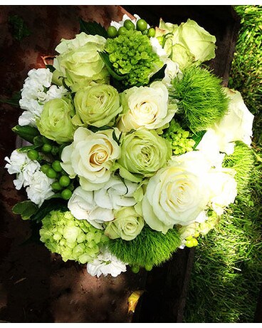 Tastefully Jade Flower Arrangement