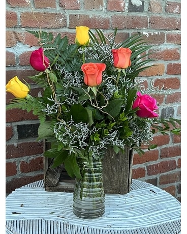 SKITTLE ROSES Flower Arrangement