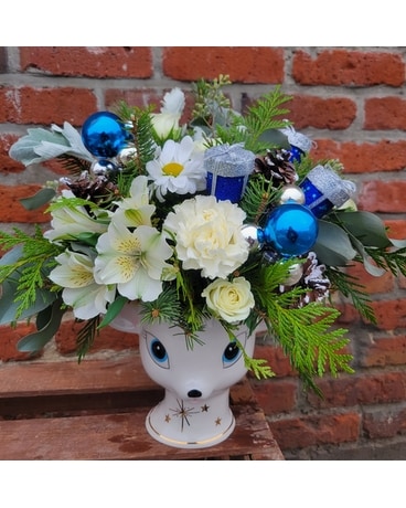 Blue Rein Flower Arrangement