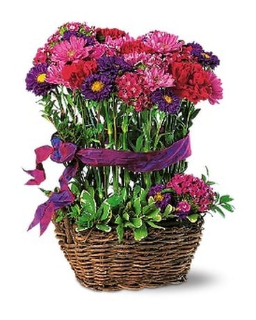 Basket of Smiles Flower Arrangement
