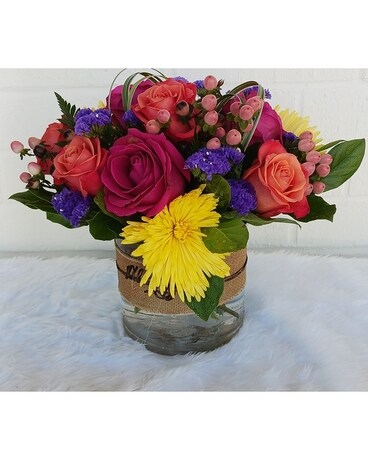 Garden in Glass Flower Arrangement