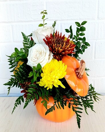 Pumpkin Patch Flower Arrangement