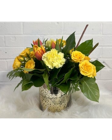 Gold Dust Woman Flower Arrangement