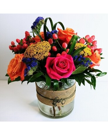 Candy Dish Flower Arrangement